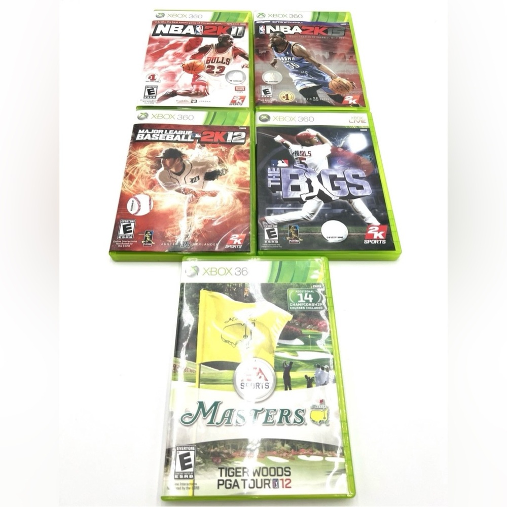 Xbox 360 Video Game Sports Bundle of 5